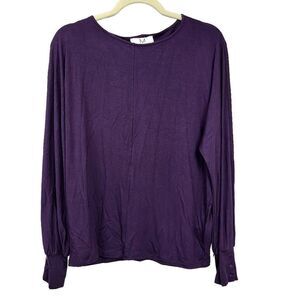 Magaschoni Solid Batwing Longsleeve Top Sz Small